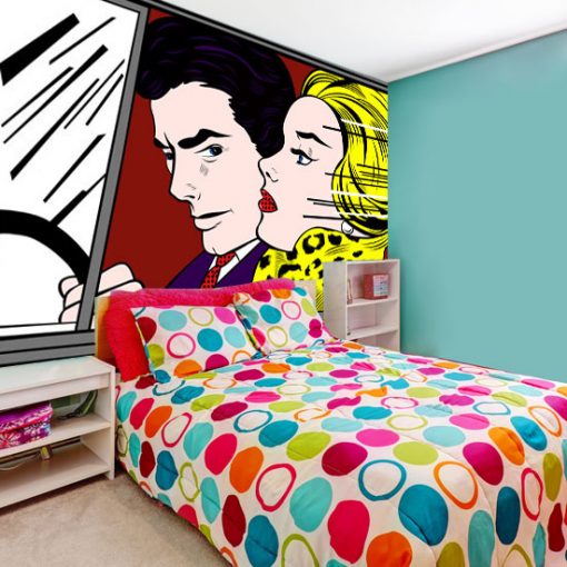 ozdoby pop-art sypialnia