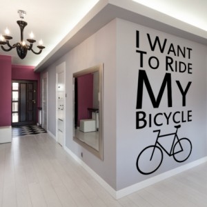 naklejka na ścianę bicycle