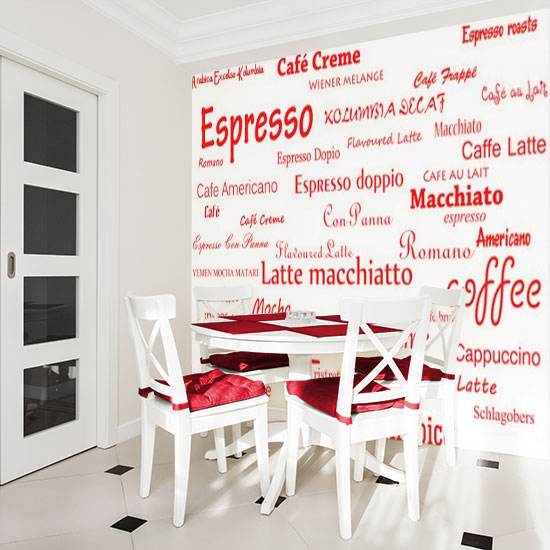 dekoracja kawa napisy w różnych językach