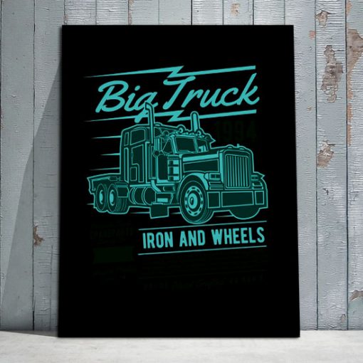 plakaty z ciężarówkami