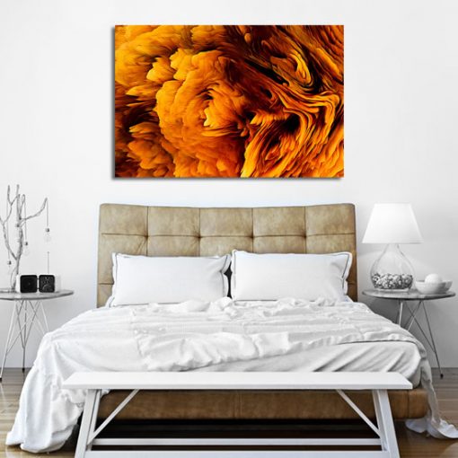 obraz abstrakcyjny pomarańczowy
