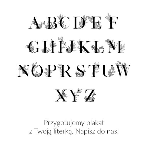 litery na alfabet