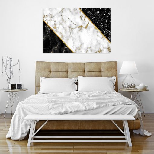 Marmurowy obraz do sypialni