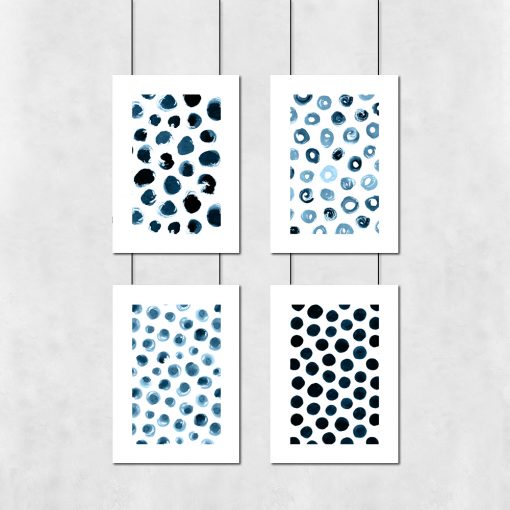Abstrakcyjny zestaw czterech plakatow