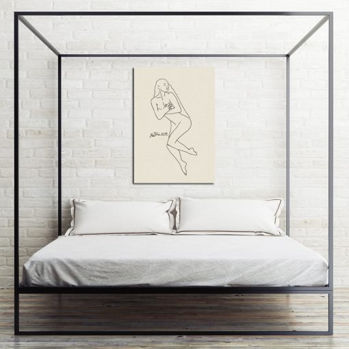 Plakat z motywem kobiety do ozdoby sypialni