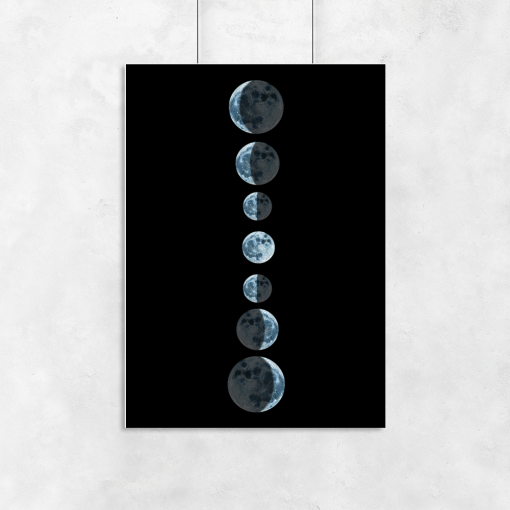 Plakat z motywem Księżyca