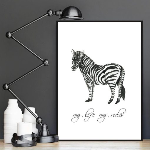 Plakat zebra