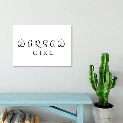 Plakat Warsaw girl do przedpokoju