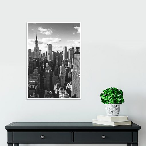 Plakat nowojorskie wieżowce