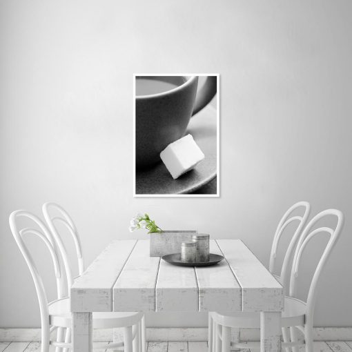 Plakat czarno-biały do kuchni