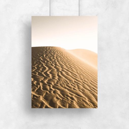 Plakat z widokiem pustyni