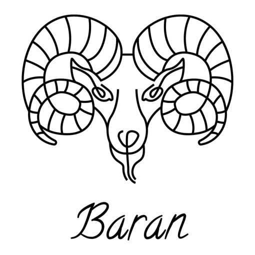 Ornament ścienny z zodiakiem barana