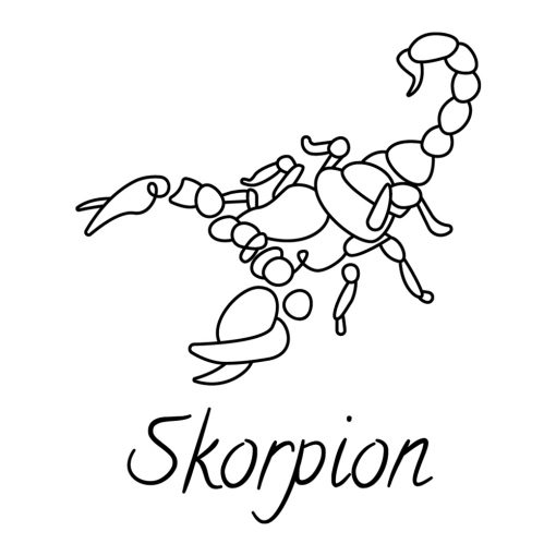 Ornament ścienny z zodiakiem skorpiona