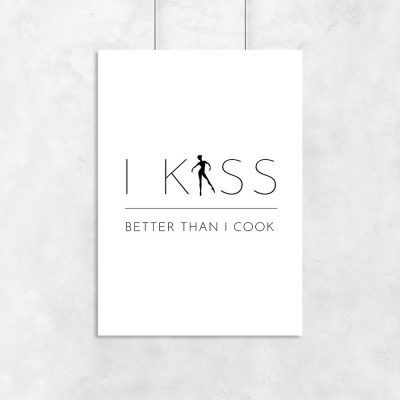 minimalistyczny plakat do kuchni