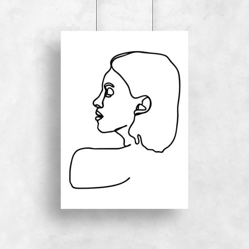plakat szkic kobiety