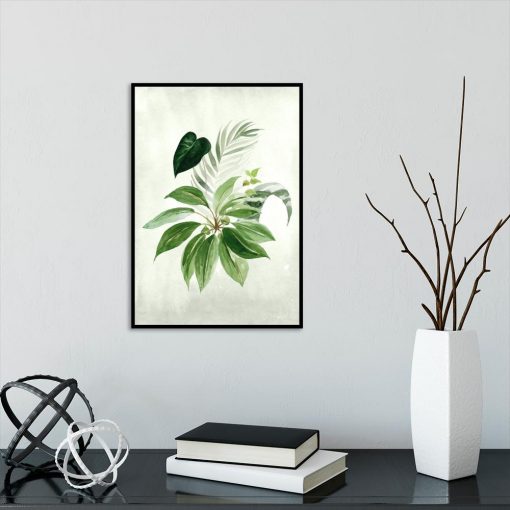 plakat z motywem roślin