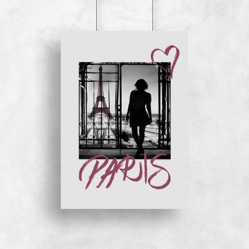 plakat przedstawiający paryż