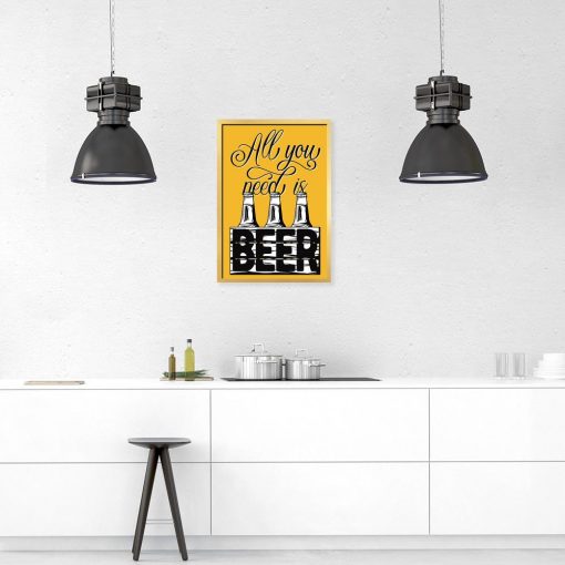 plakat z piwami na ścianę do kuchni