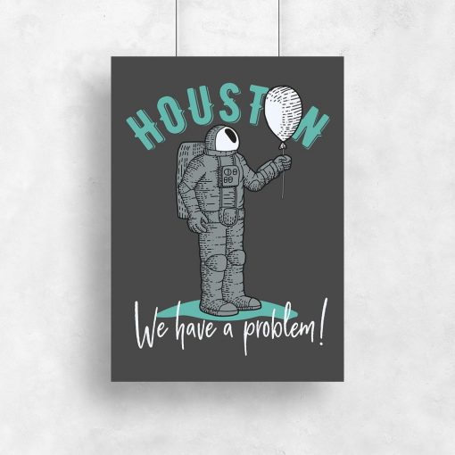 plakat przedstawiający astronautę