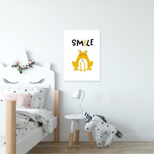 plakat dziecięcy z napisem Smile