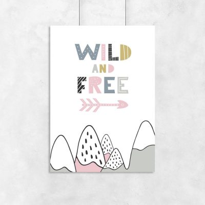 plakat wild and free