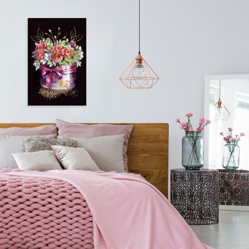 Obraz przedstawiający kwiaty do sypialni