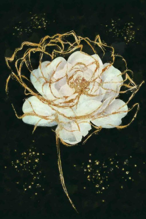 Obraz przedstawiający białą róże