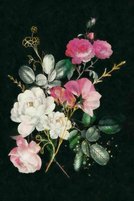 Obraz przedstawiający piękny bukiet kwiatów