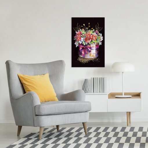 Obraz przedstawiający kwiaty do biura