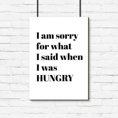 Plakat do pokoju - Hungry