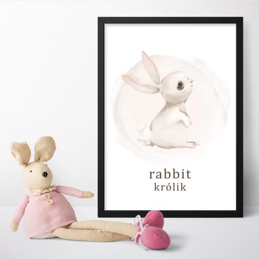 Plakat dla dzieci - Rabbit