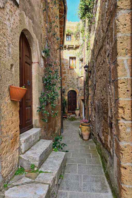 Obraz zaciszna uliczka we Włoszech