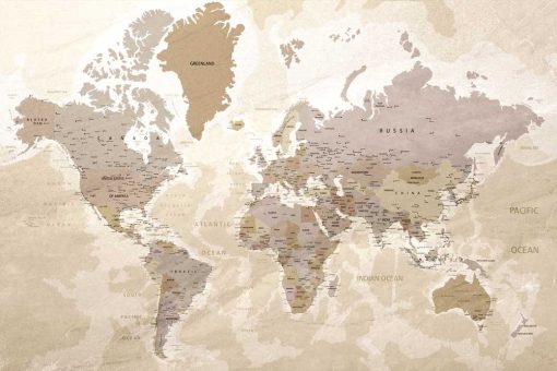 Foto-tapeta mapa polityczna świata