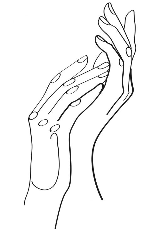 Plakat minimalistyczny dłonie