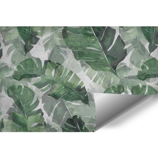 Foto-tapeta do salonu z tropikalnymi liśćmi