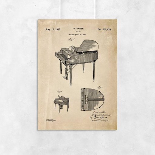Plakat - Patent na fortepian dla muzyka