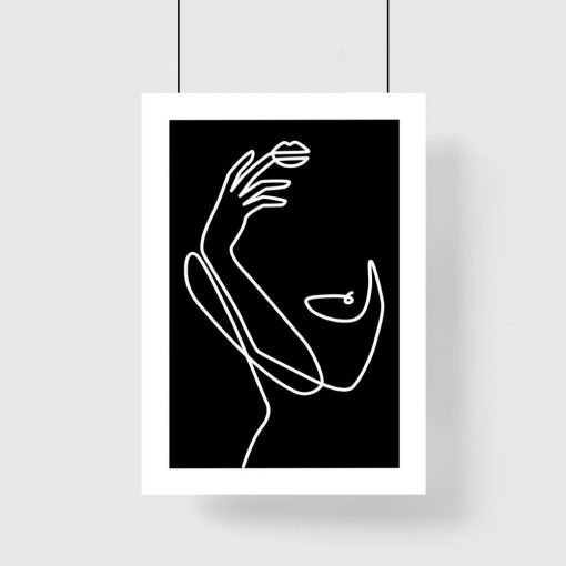 Plakat minimalistyczny - kobiece ciało