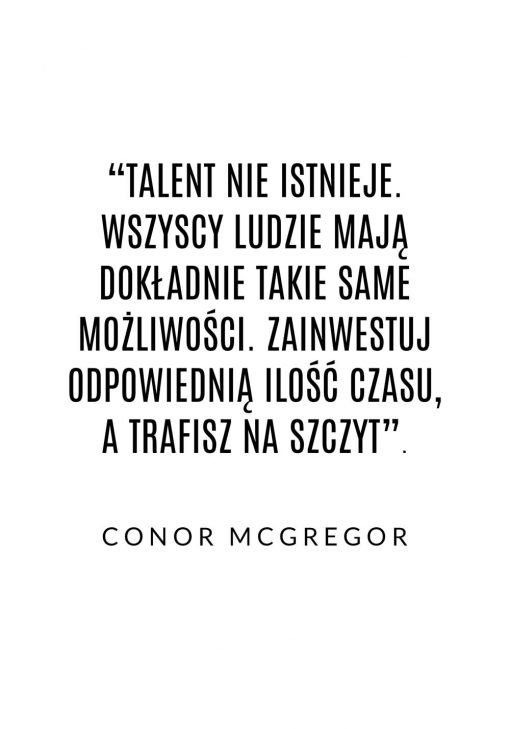Plakat motywacyjny - Conor McGregor