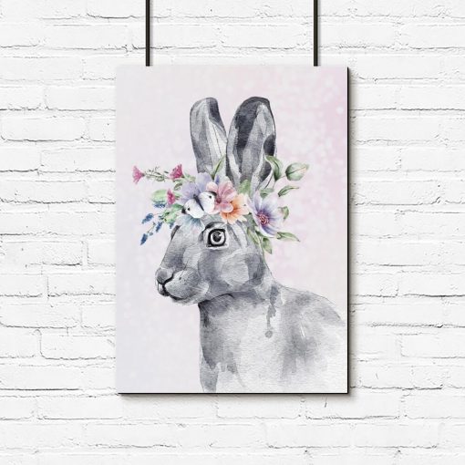 Plakat z królikiem