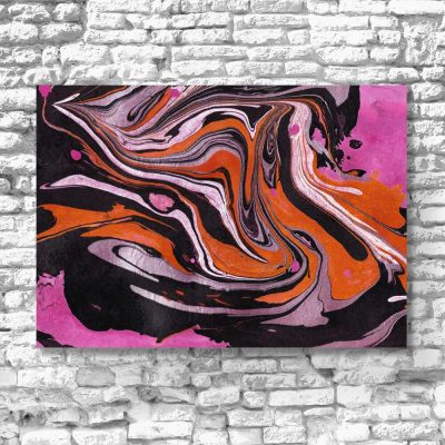 Obraz z abstrakcją w fioletowych kolorach