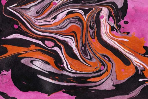 Obraz z fioletową abstrakcyjną formą
