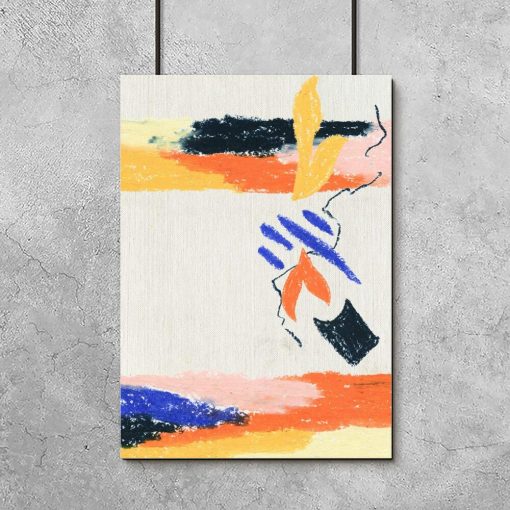Kolorowy plakat do salonu z abstrakcją