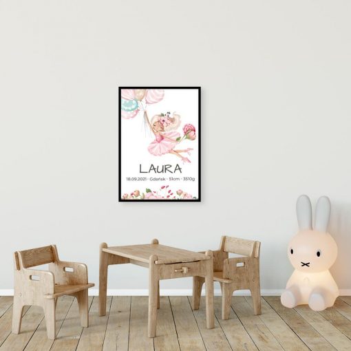 Plakat dla dziewczynki - Laura