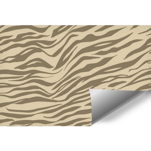 Tapeta - paski zebry w beżowym kolorze