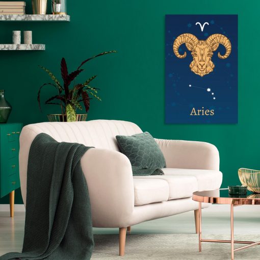 Obraz z łacińską nazwą zodiaku - Aries