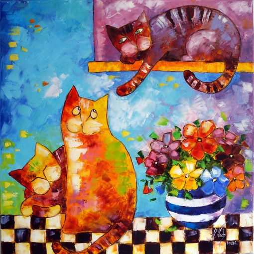 Obraz z kotami - Anny Wach