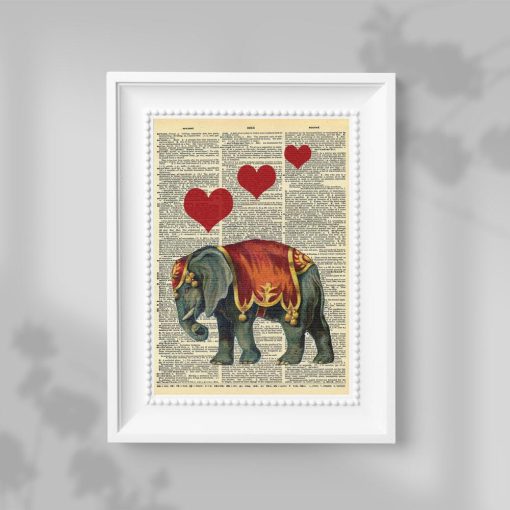 Plakat z motywem słonia