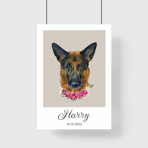 Plakat z psem Harrym