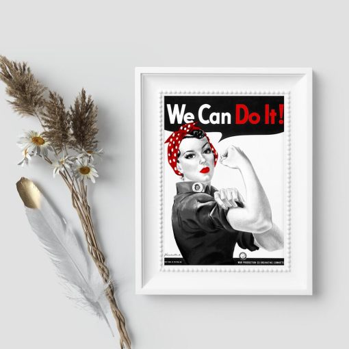 Plakat przedstawiający kobietę - We can do it