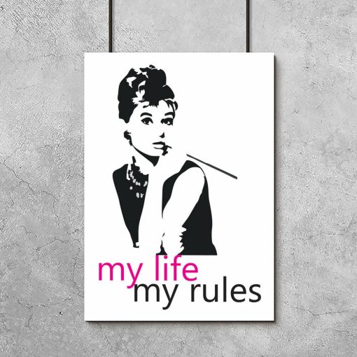 plakat z Audrey Hepburn